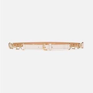 Chic White and Gold Women's Belt